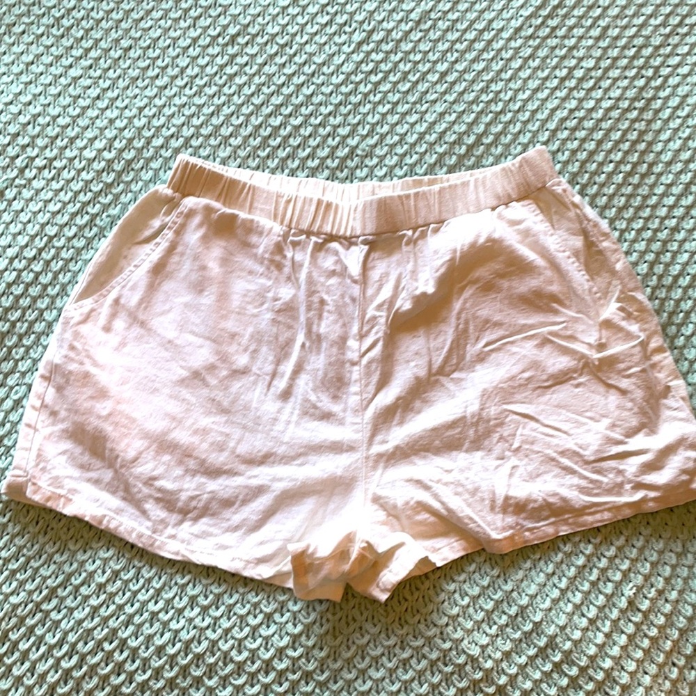 White Light Weight Summer Shorts